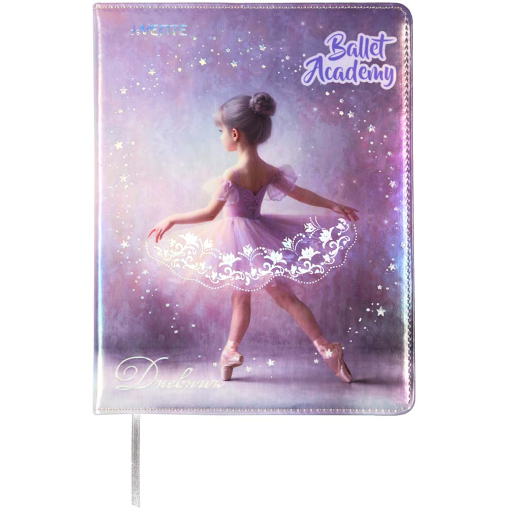 дневник универс. тв.обл. "ballet academy" (devente) кож.зам.,тиснен.фольгой Дневник универс. тв.обл. "ballet academy" (devente) кож.зам.,тиснен.фольгой