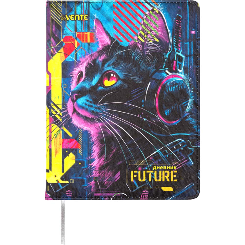 дневник универс. тв.обл. "label. cyber cat" (devente) кож.зам. Дневник универс. тв.обл. "label. cyber cat" (devente) кож.зам.