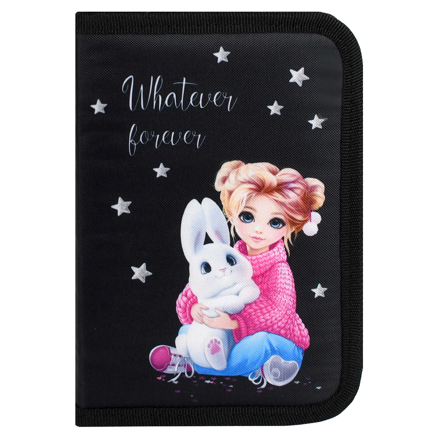 пенал на молнии большой феникс+ "девочка и зайка" 133х200х35мм ткань (откид.планка) Пенал на молнии большой феникс+ "девочка и зайка" 133х200х35мм ткань (откид.планка)