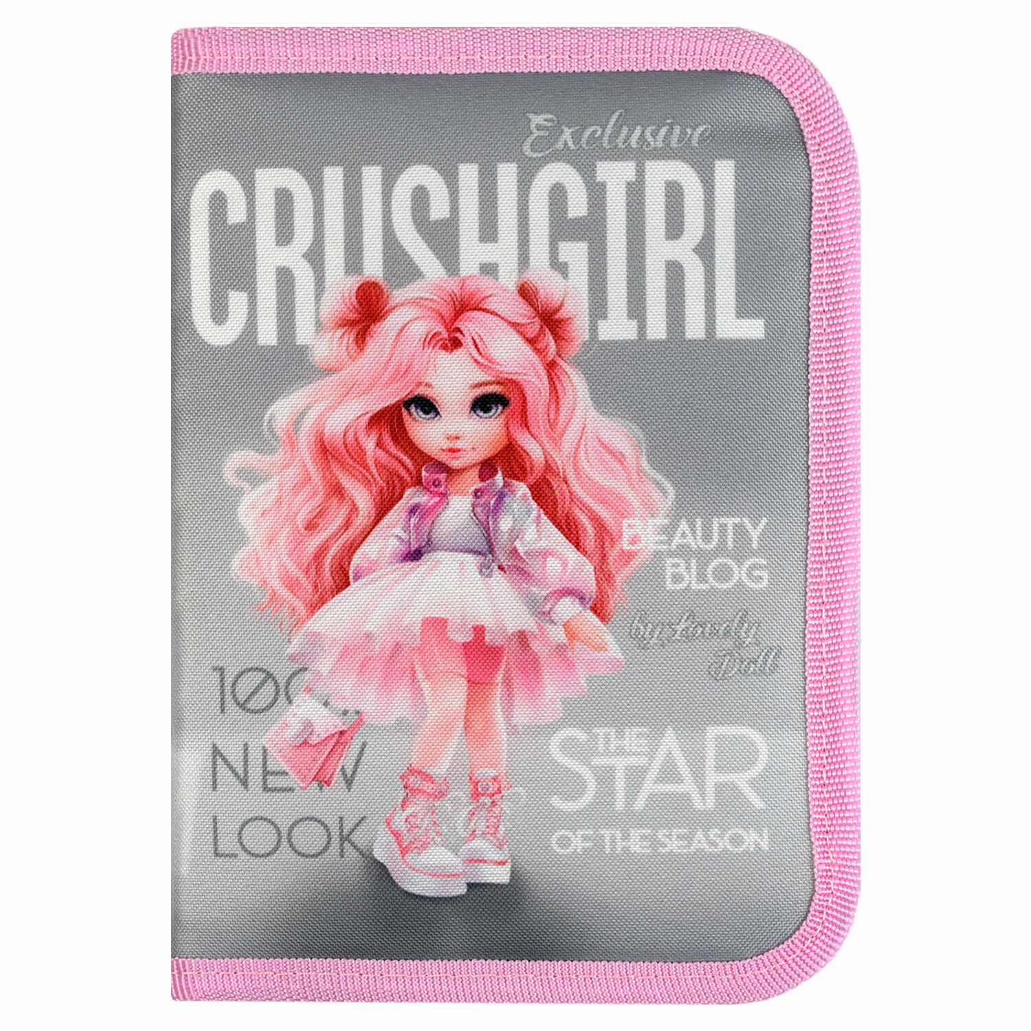 пенал на молнии большой феникс+ "красотка" 133х200х35мм ткань (2 откид.планки) Пенал на молнии большой феникс+ "красотка" 133х200х35мм ткань (2 откид.планки)