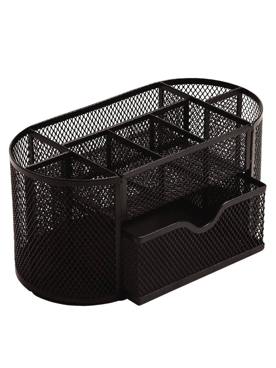 подставка канцелярская orange peel "standart" чёрный сетка металл. 9 секций Подставка канцелярская orange peel "standart" чёрный сетка металл. 9 секций