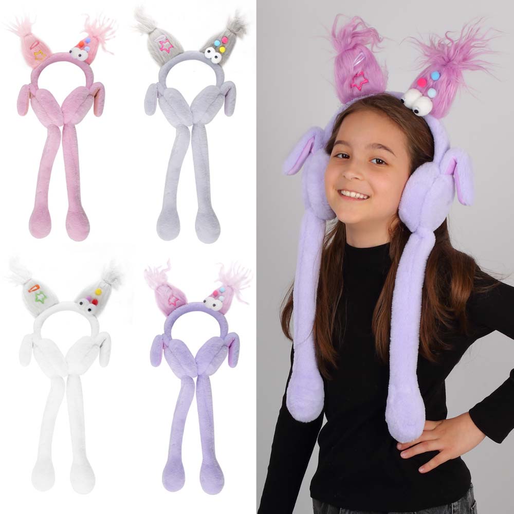 ободок-наушники кокос "crazy" мех асс-т Ободок-наушники кокос "crazy" мех асс-т