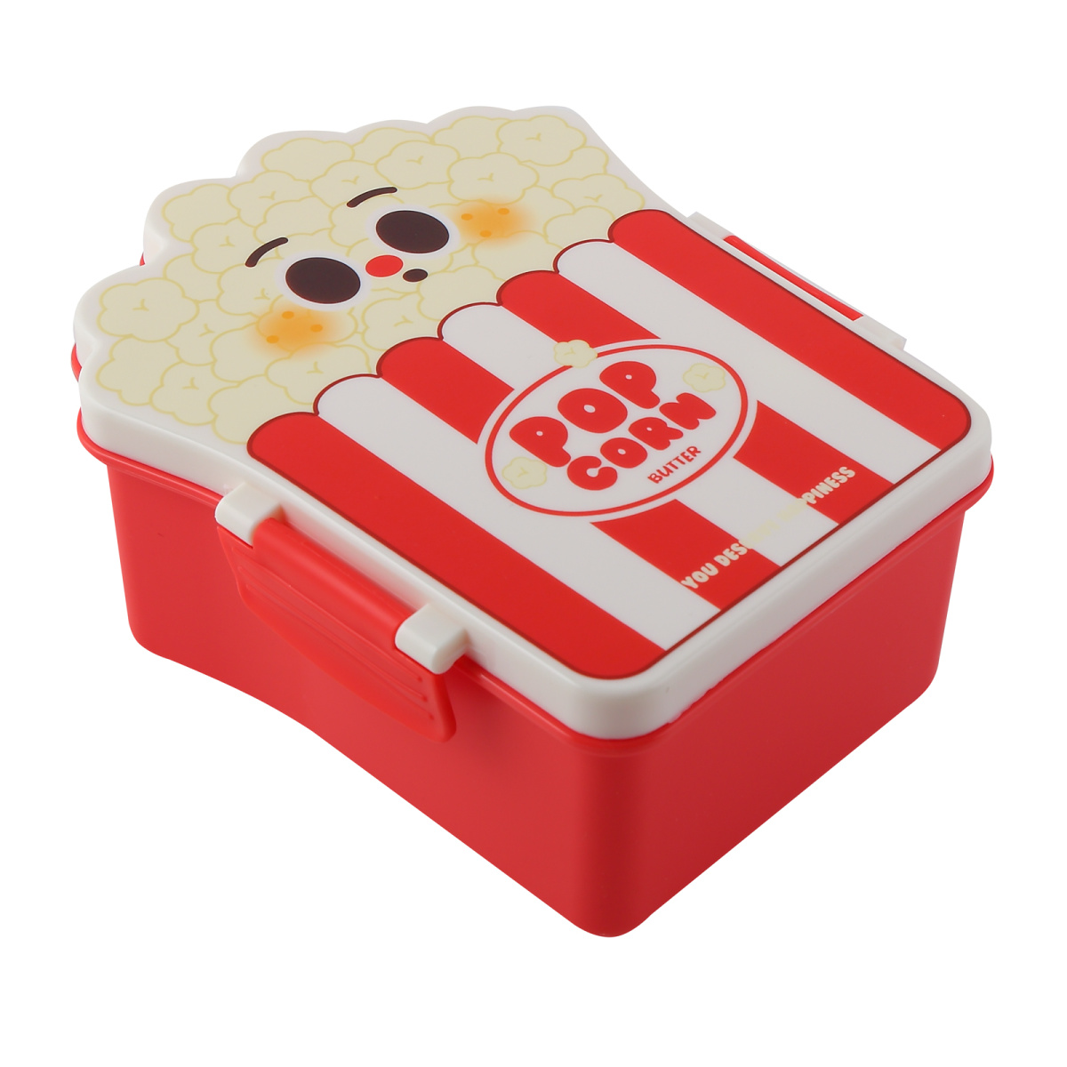 ланч-бокс кокос "попкорн" 18х14х8см красный Ланч-бокс кокос "попкорн" 18х14х8см красный