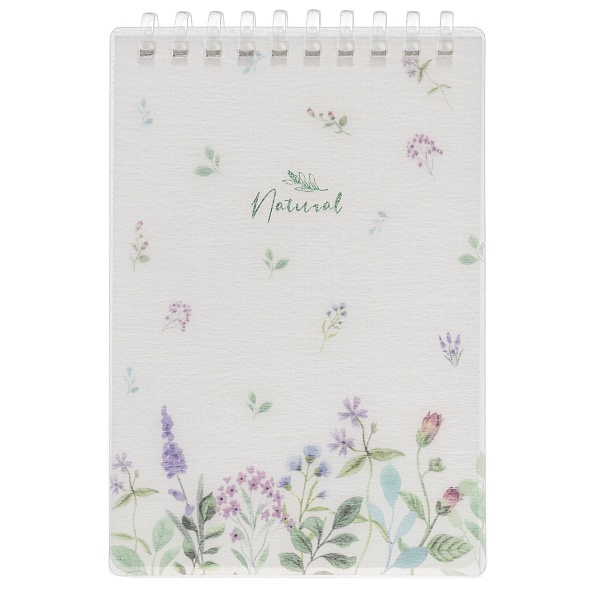 блокнот а6 спираль 80л. кл. "natural flowers" (hatber) пласт.обл. Блокнот а6 спираль 80л. кл. "natural flowers" (hatber) пласт.обл.