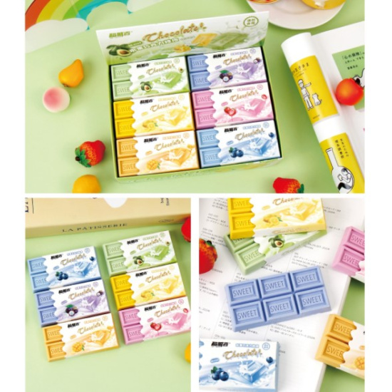 ластик кокос "sweet" 80х40х9мм прямоугольный асс-т Ластик кокос "sweet" 80х40х9мм прямоугольный асс-т