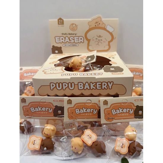 набор ластиков кокос "pupu bakery" 3шт. Набор ластиков кокос "pupu bakery" 3шт.