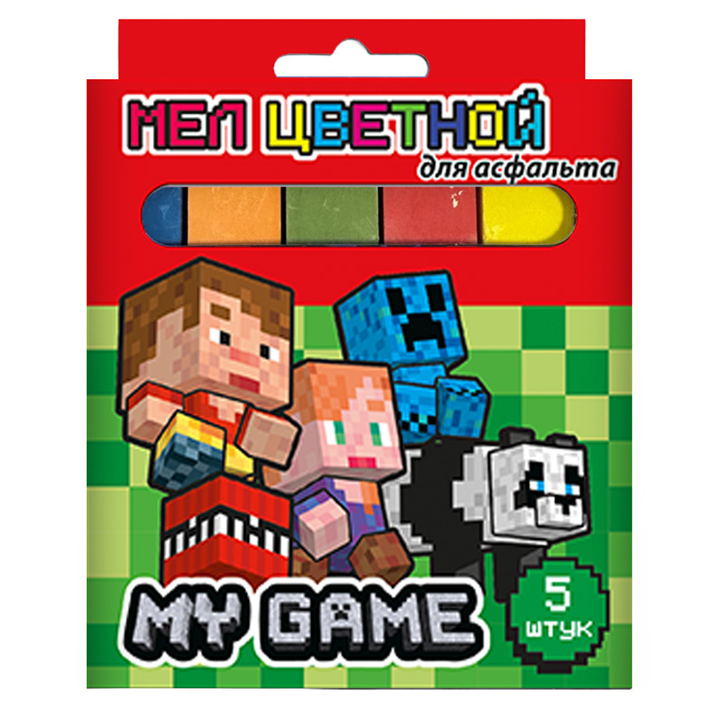 мел цветной для асфальта centrum "my game" 5шт. Мел цветной для асфальта centrum "my game" 5шт.