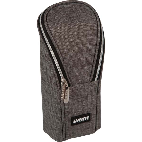 пенал-косметичка на молнии devente "private" серый 210х90х60мм ткань Пенал-косметичка на молнии devente "private" серый 210х90х60мм ткань