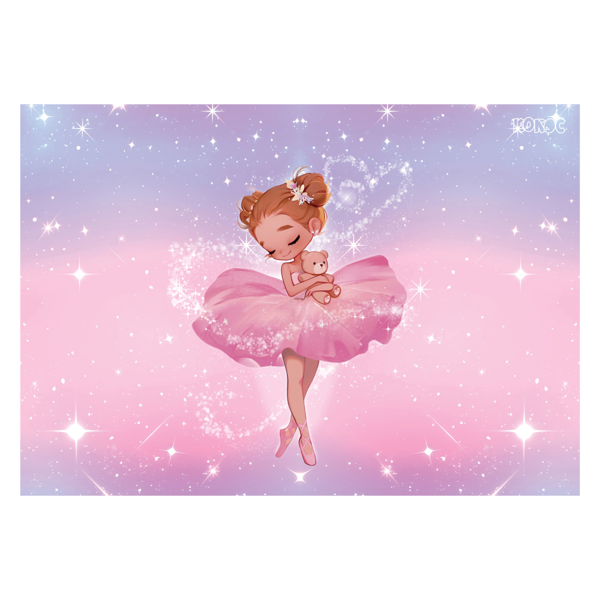 настольное покрытие кокос "small ballerina" 500х700мм Настольное покрытие кокос "small ballerina" 500х700мм