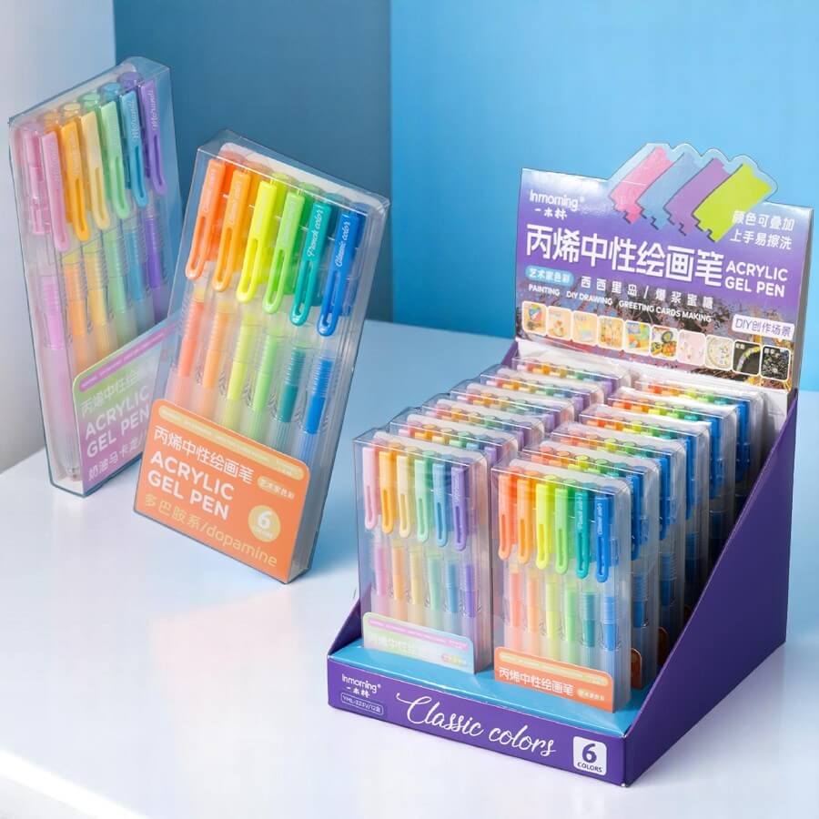 ручка гел. в наборе "classic colors" 6цв. 0,5мм Ручка гел. в наборе "classic colors" 6цв. 0,5мм