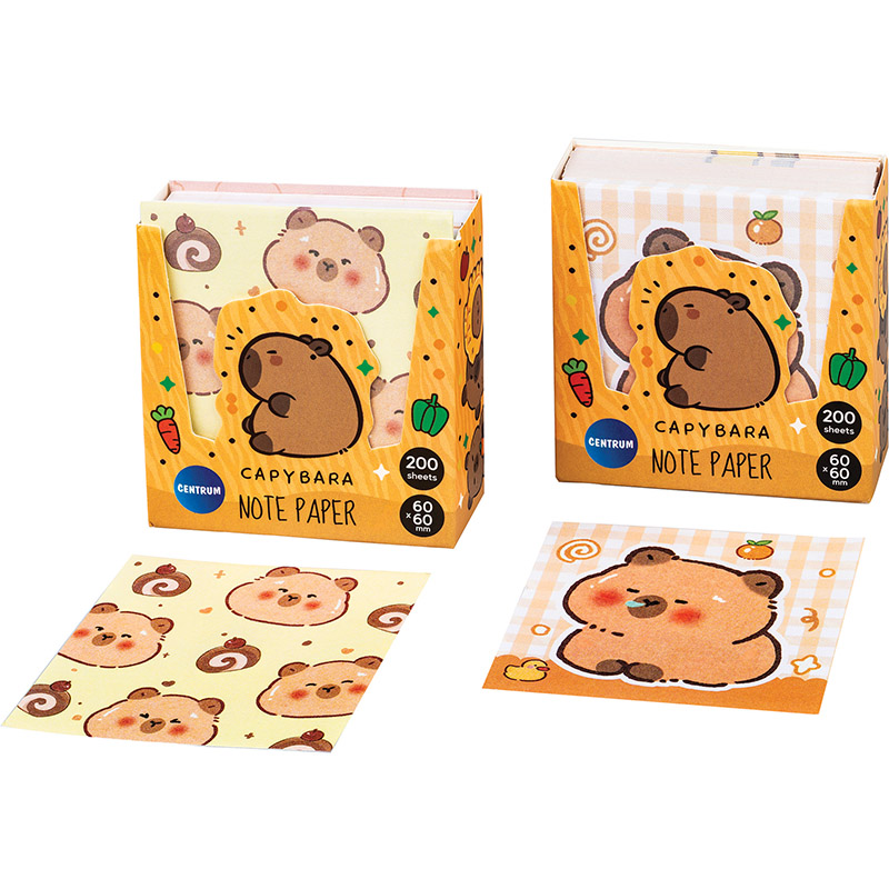 бумага для заметок "капибара" 060х060мм 200л Бумага для заметок "капибара" 060х060мм 200л