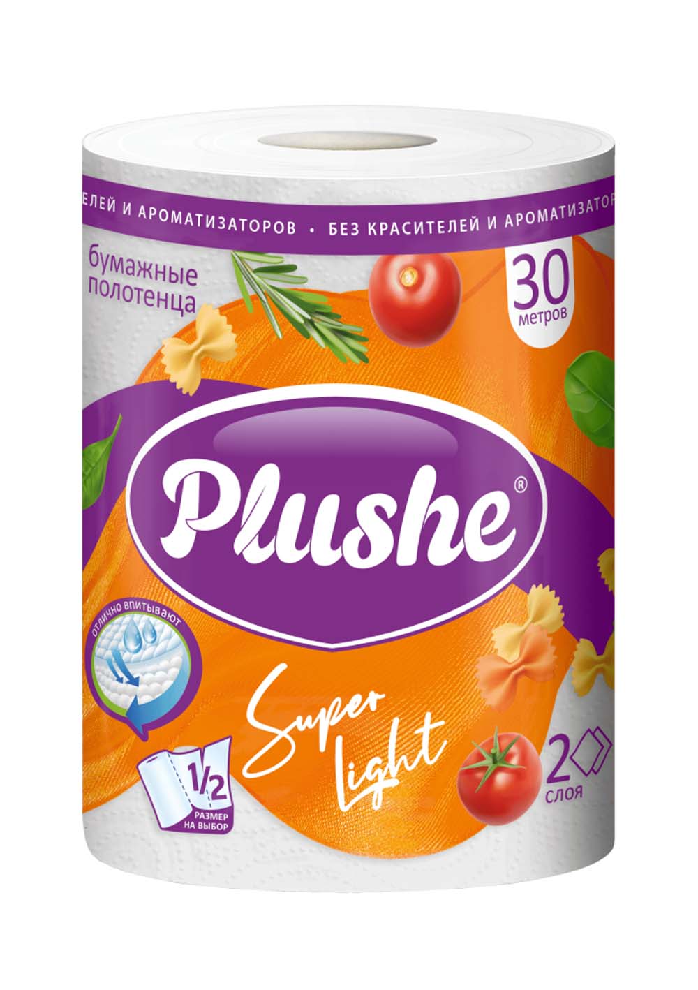 полотенце бумажное "plushe" super light 2-х сл. 1 рул. 30м Полотенце бумажное "plushe" super light 2-х сл. 1 рул. 30м