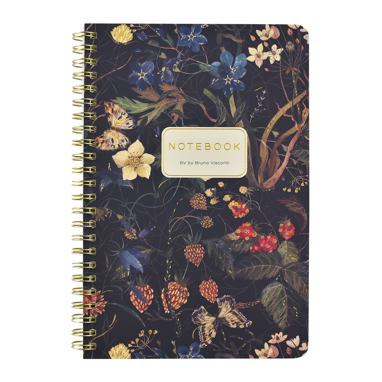 тетрадь на гребне 60л. кл. "flora. лесные ягоды" (bruno visconti) т/б,софт тач,фольга,цветной форзац Тетрадь на гребне 60л. кл. "flora. лесные ягоды" (bruno visconti) т/б,софт тач,фольга,цветной форзац