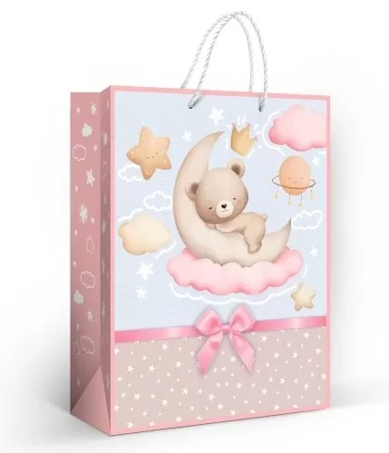 пакет подарочный "новорожденная" (26х32см) Пакет подарочный "новорожденная" (26х32см)