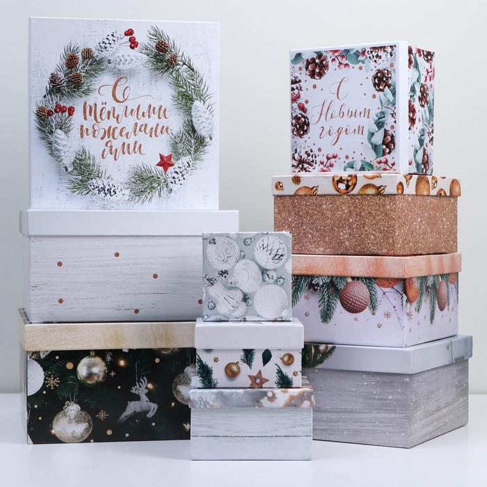 коробка подарочная "зима-время мечтать" 28х28х15см Коробка подарочная "зима-время мечтать" 28х28х15см