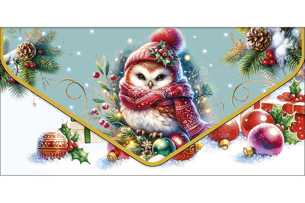 конверт для денег "сова" в шарфе Конверт для денег "сова" в шарфе