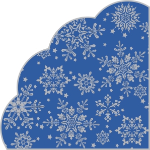 салфетки бум. d=320мм 12 шт. 3-сл. "серебряные снежинки на синем" Салфетки бум. d=320мм 12 шт. 3-сл. "серебряные снежинки на синем"