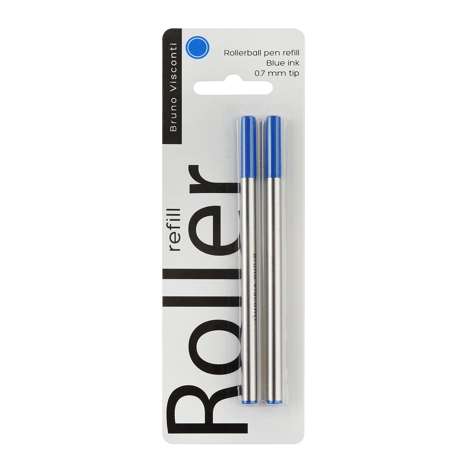 стержень для роллера набор 110мм bruno visconti "sienna, sidney, imperium" синий 0,7мм 2шт. Стержень для роллера набор 110мм bruno visconti "sienna, sidney, imperium" синий 0,7мм 2шт.