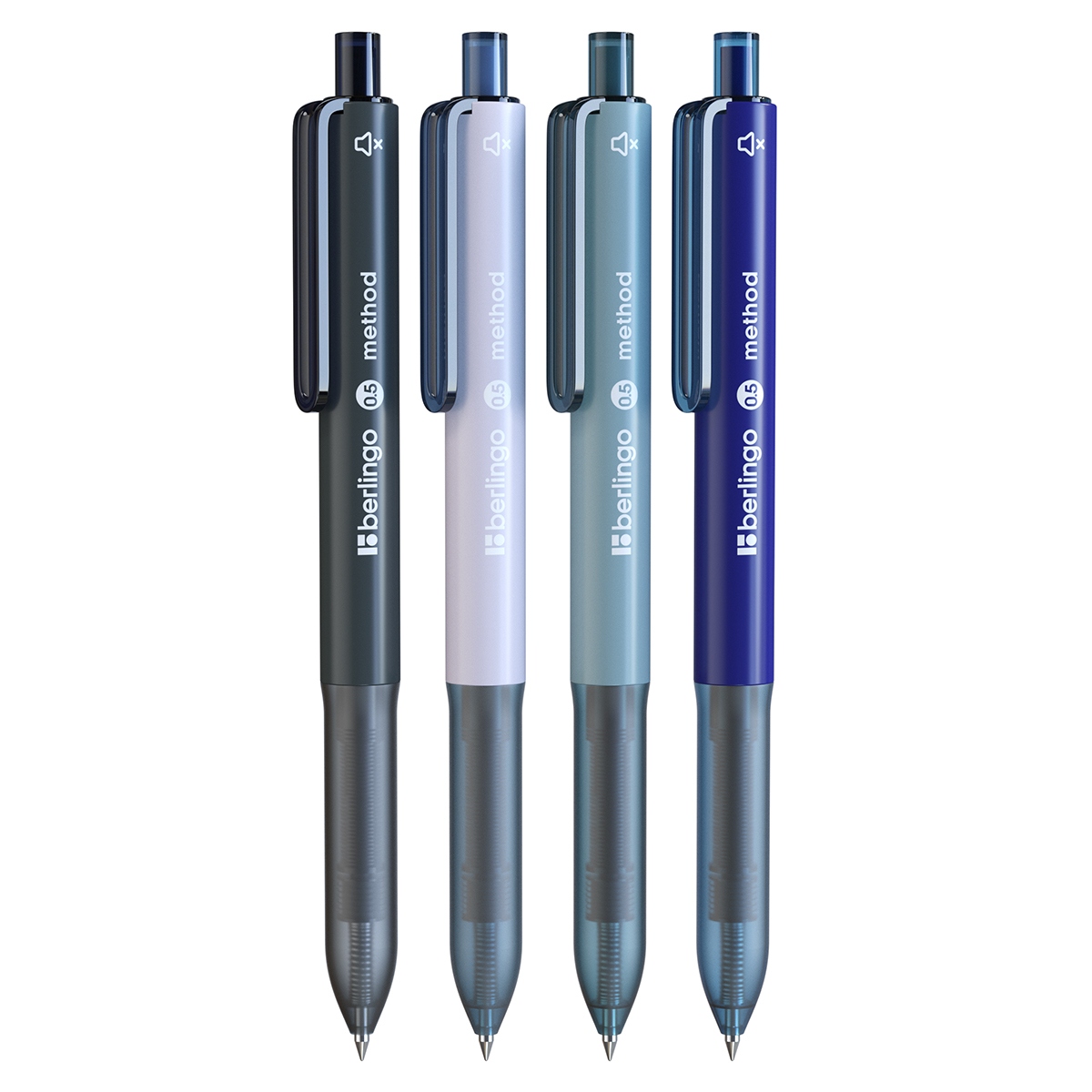 ручка роллер авт. berlingo "method" синяя 0,5мм Ручка роллер авт. berlingo "method" синяя 0,5мм