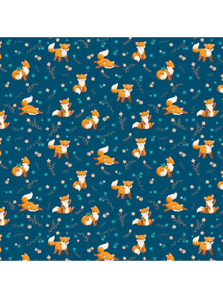 бумага упаковочная 70х100см "лисички" Бумага упаковочная 70х100см "лисички"