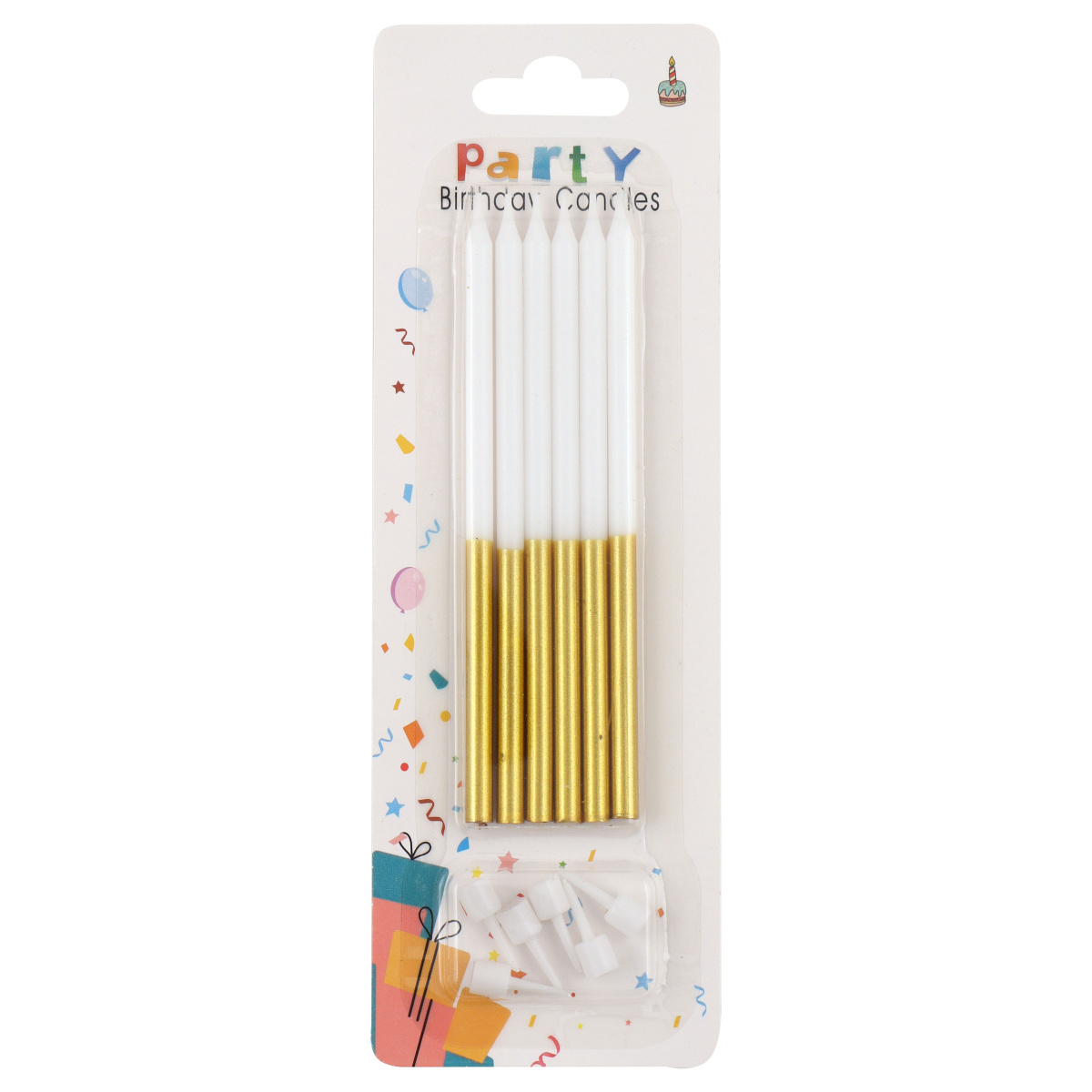 набор свечей для торта 6шт. 13см Набор свечей для торта 6шт. 13см