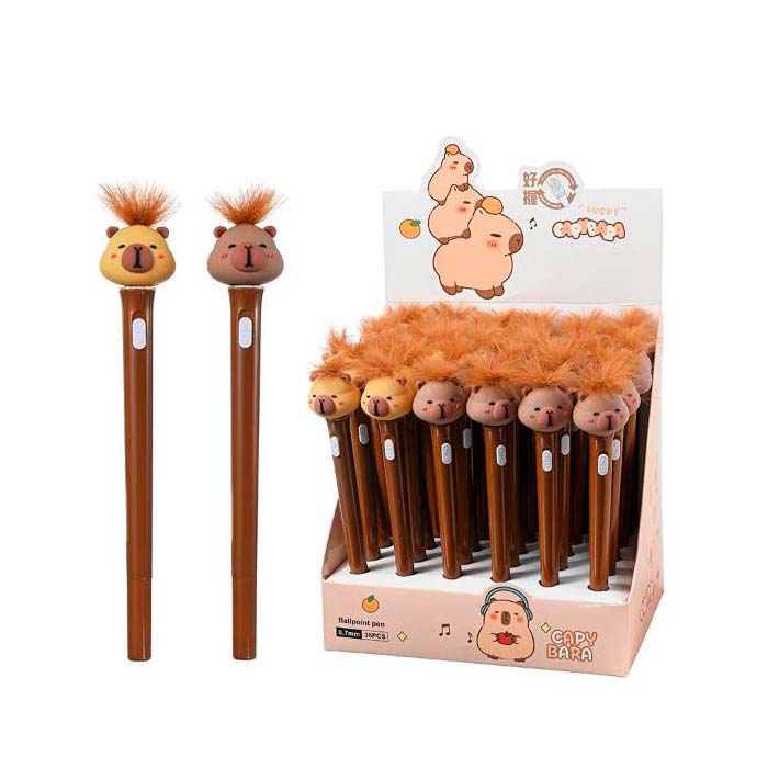 ручка шар. "capybara" синяя с подсветкой 0.7мм Ручка шар. "capybara" синяя с подсветкой 0.7мм