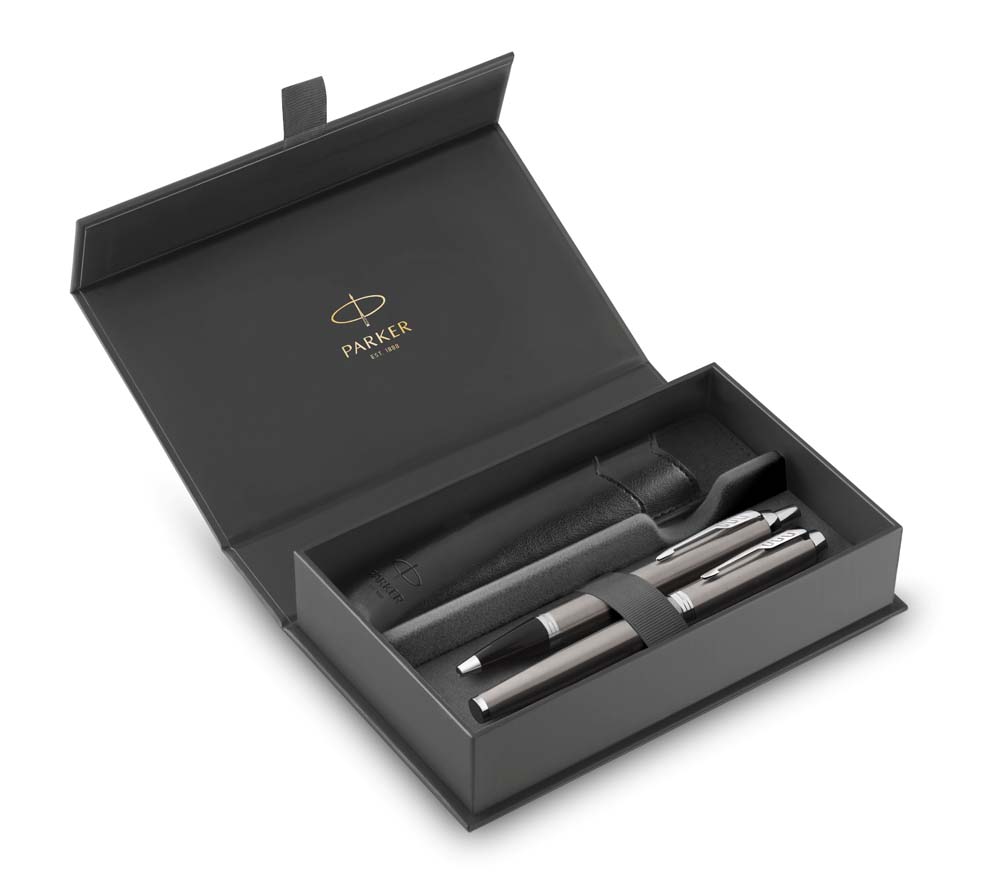 набор подар.ручка пер.+шар. parker "im stainless steel ct" синяя 1,0мм Набор подар.ручка пер.+шар. parker "im stainless steel ct" синяя 1,0мм