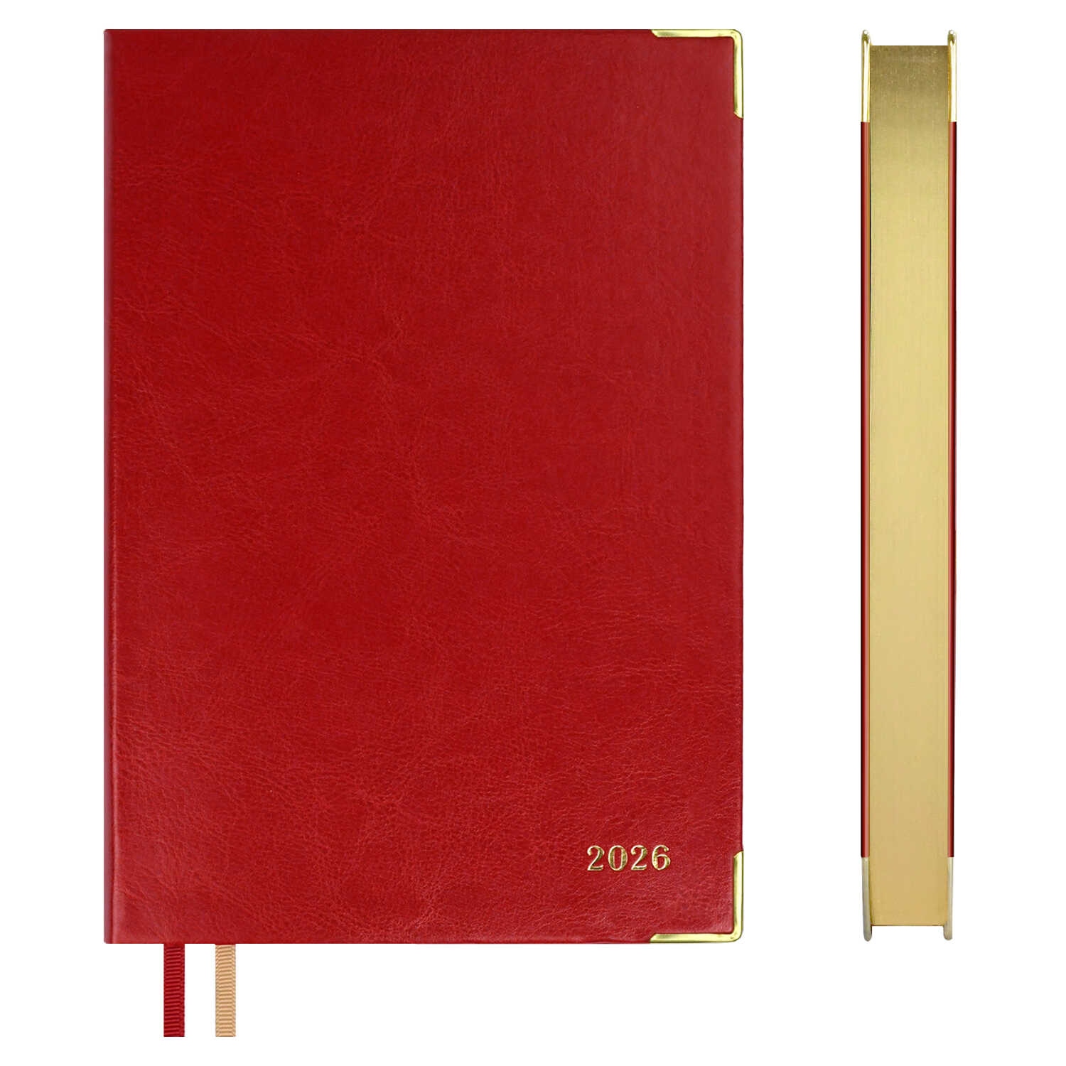 ежедневник 2026 а5 escalada "сариф. думай как миллиардер" красный с золотым срезом,металл.уголок,кож.зам. Ежедневник 2026 а5 escalada "сариф. думай как миллиардер" красный с золотым срезом,металл.уголок,кож.зам.