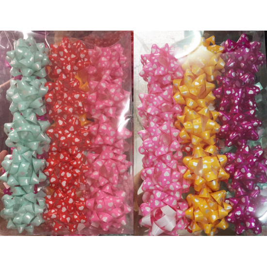 бант- звезда 7,2см "сердечки" асс-т Бант- звезда 7,2см "сердечки" асс-т