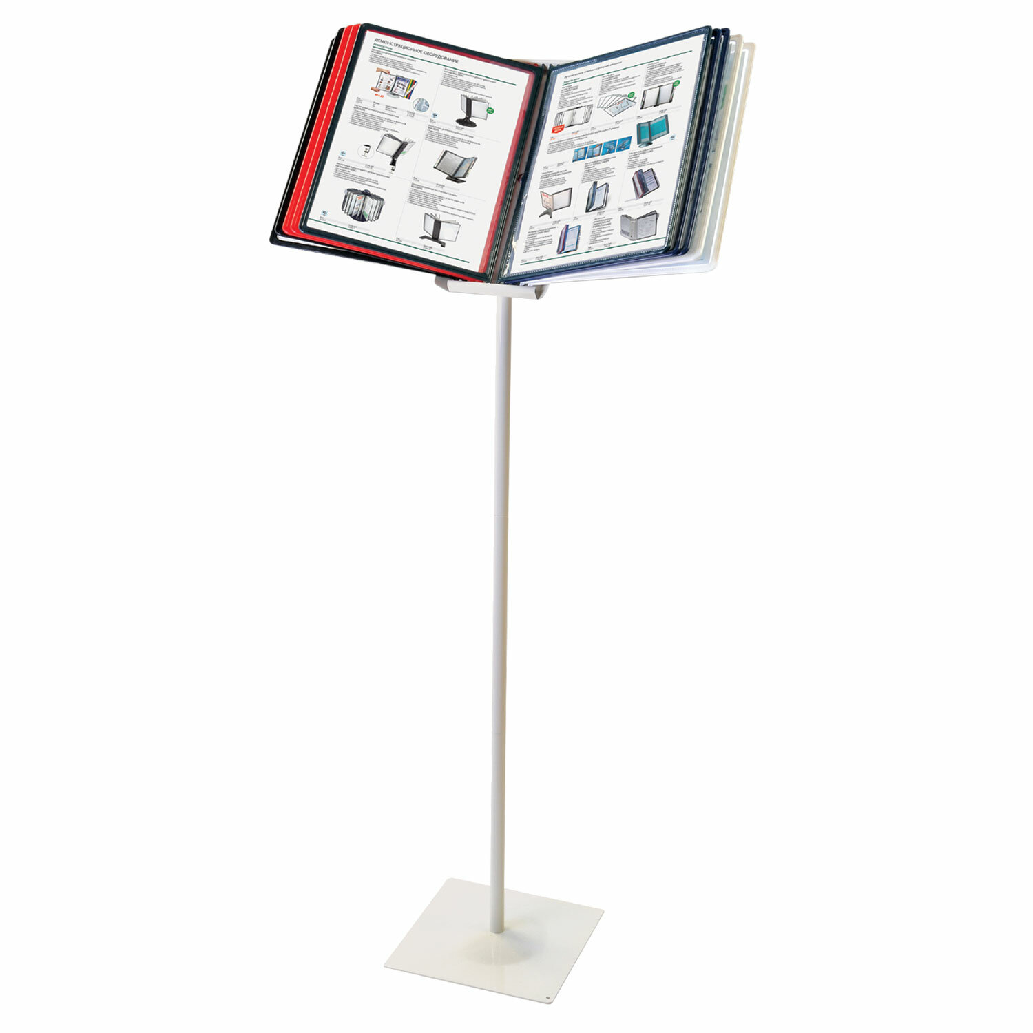 демо-система напольная brauberg "solid" серая 10 панелей а4 ассорти Демо-система напольная brauberg "solid" серая 10 панелей а4 ассорти