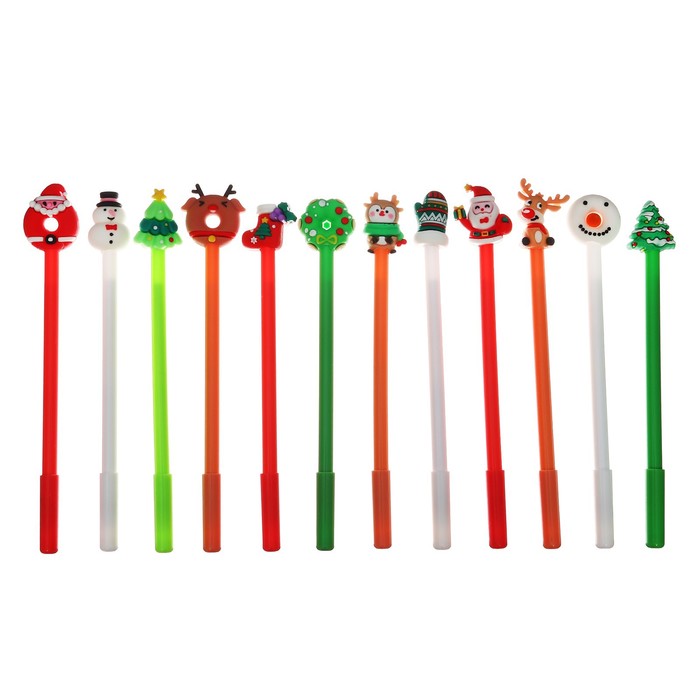 ручка гел. "новый год" чёрная 0,5мм асс-т Ручка гел. "новый год" чёрная 0,5мм асс-т