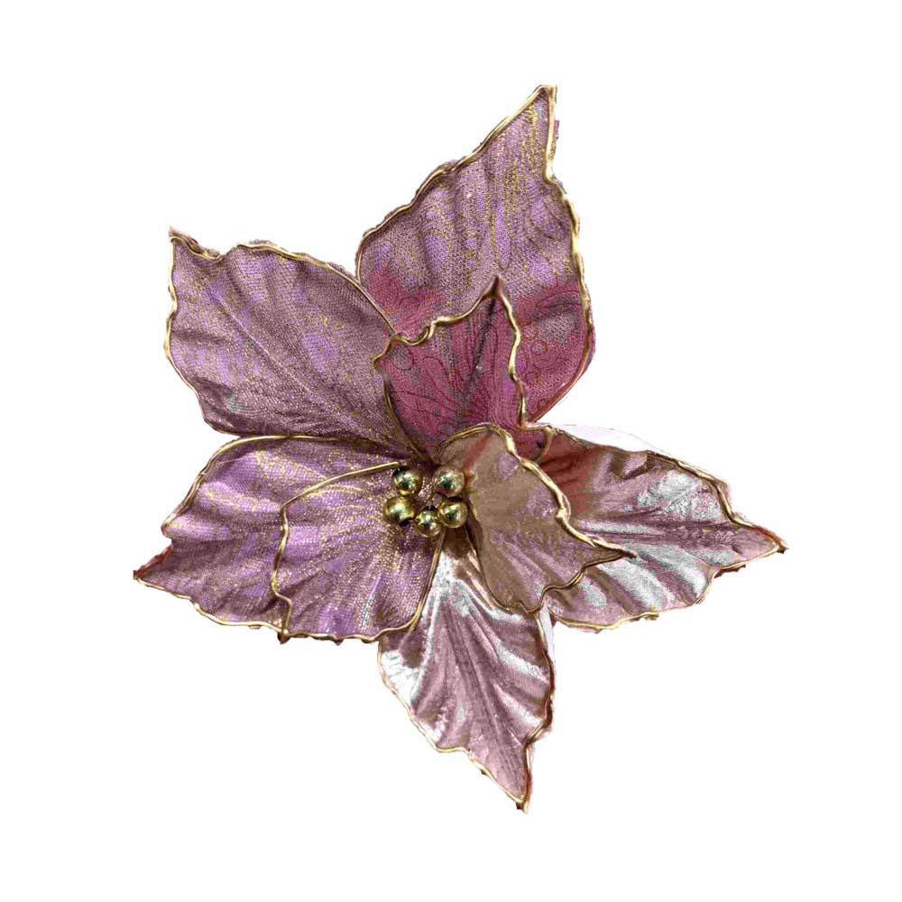 украшение "цветок" розовый 26см на прищепке Украшение "цветок" розовый 26см на прищепке