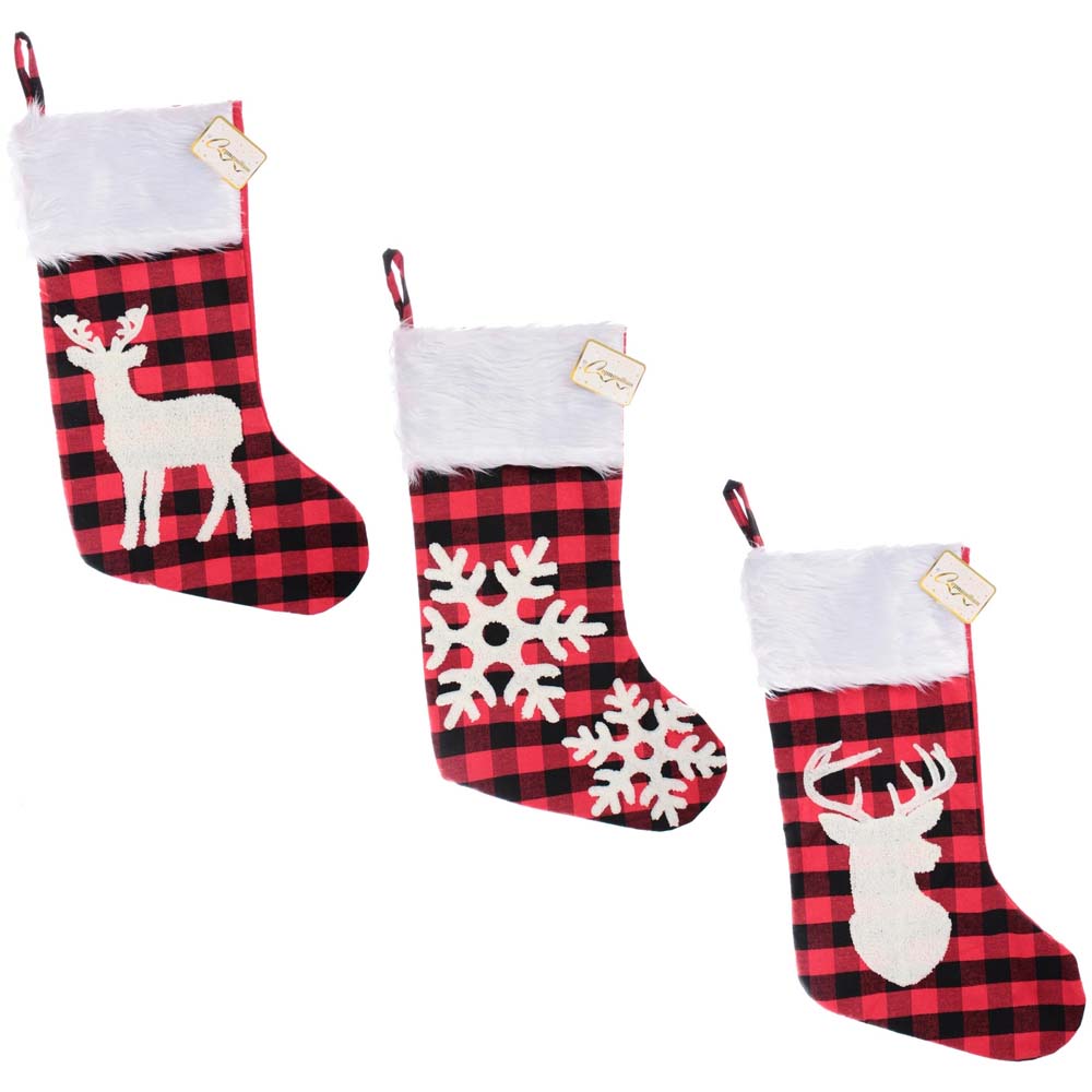 носок новогодний "сказочный переполох" 50х20см Носок новогодний "сказочный переполох" 50х20см