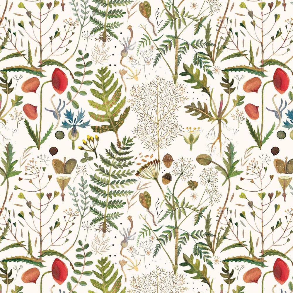 бумага упаковочная 70х100см "flora. луговые травы" Бумага упаковочная 70х100см "flora. луговые травы"