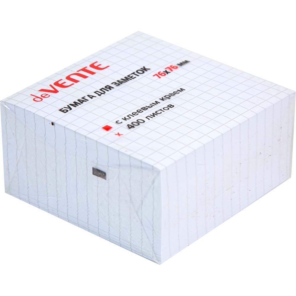 бумага д/зам.с липким краем devente 76х76 бел. в клетку 400л. Бумага д/зам.с липким краем devente 76х76 бел. в клетку 400л.
