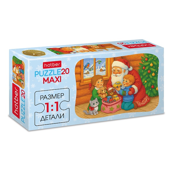 игра пазлы maxi 20 дет. "время подарков" (hatber) Игра пазлы maxi 20 дет. "время подарков" (hatber)