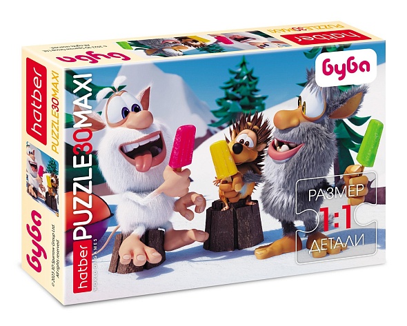игра пазлы maxi 30 дет. "буба" (hatber) Игра пазлы maxi 30 дет. "буба" (hatber)