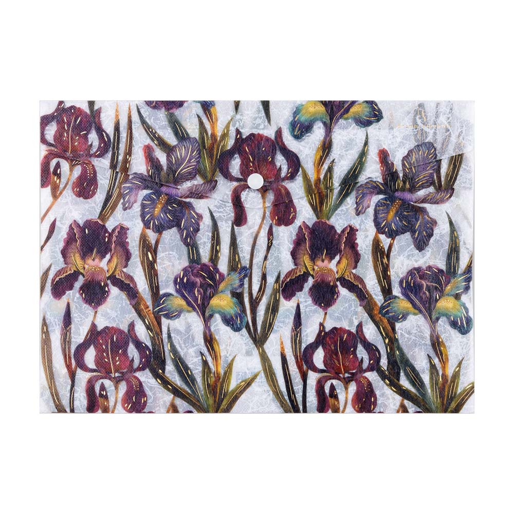 папка-конверт с кнопк. а4 180мкм bruno visconti "flora. ирисы" с рис. Папка-конверт с кнопк. а4 180мкм bruno visconti "flora. ирисы" с рис.