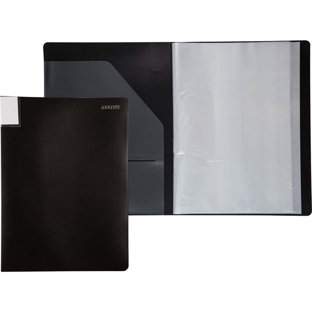 папка пл. с 20 вклад. а3 devente 500мкм чёрная внутр.карман Папка пл. с 20 вклад. а3 devente 500мкм чёрная внутр.карман