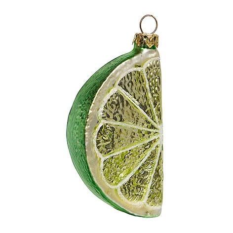 украшение "долька лайма" 5х3,5х9,5см (стекло) Украшение "долька лайма" 5х3,5х9,5см (стекло)