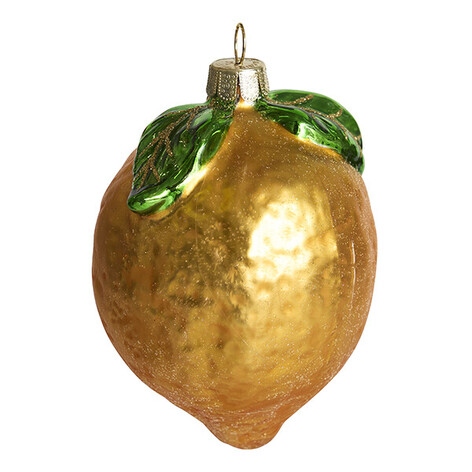 украшение "лимон эврика" 6,5х6,5х9,5см (стекло) Украшение "лимон эврика" 6,5х6,5х9,5см (стекло)