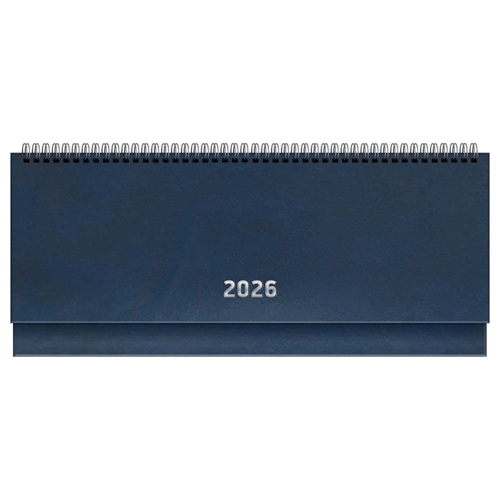 еженедельник 2026 гребень 285х100мм bg бумвинил синий Еженедельник 2026 гребень 285х100мм bg бумвинил синий