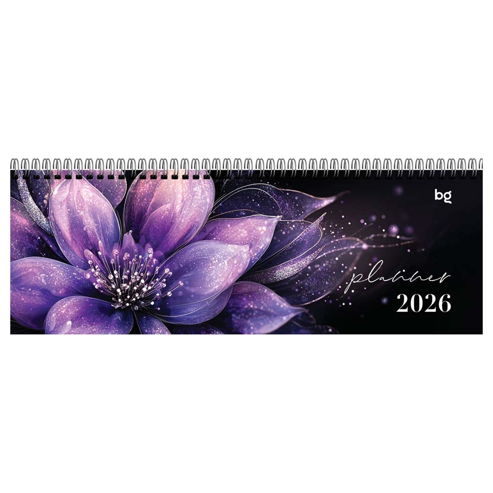 еженедельник 2026 гребень 285х100мм картонная обложка "цветочный принт" Еженедельник 2026 гребень 285х100мм картонная обложка "цветочный принт"