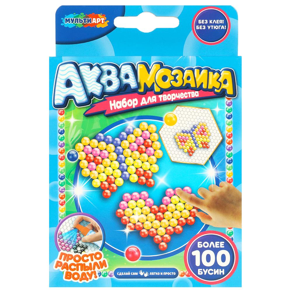 наб. д/творч. аквамозаика "бабочка" 100 бусин Наб. д/творч. аквамозаика "бабочка" 100 бусин
