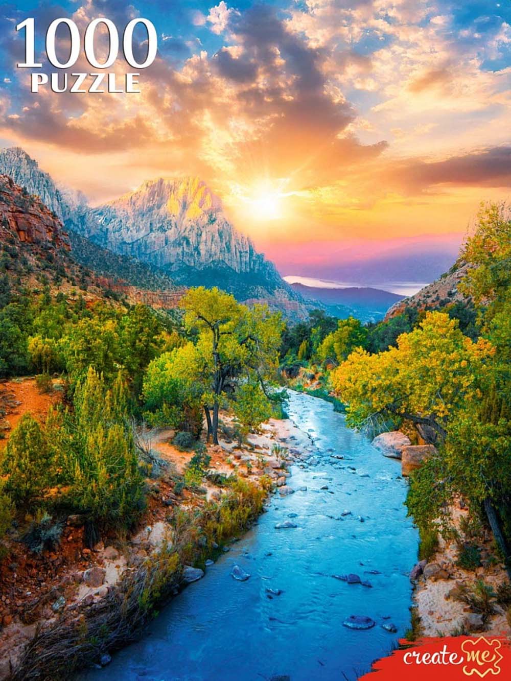 пазлы 1000 дет. "речной пейзаж" (рыжий кот) Пазлы 1000 дет. "речной пейзаж" (рыжий кот)