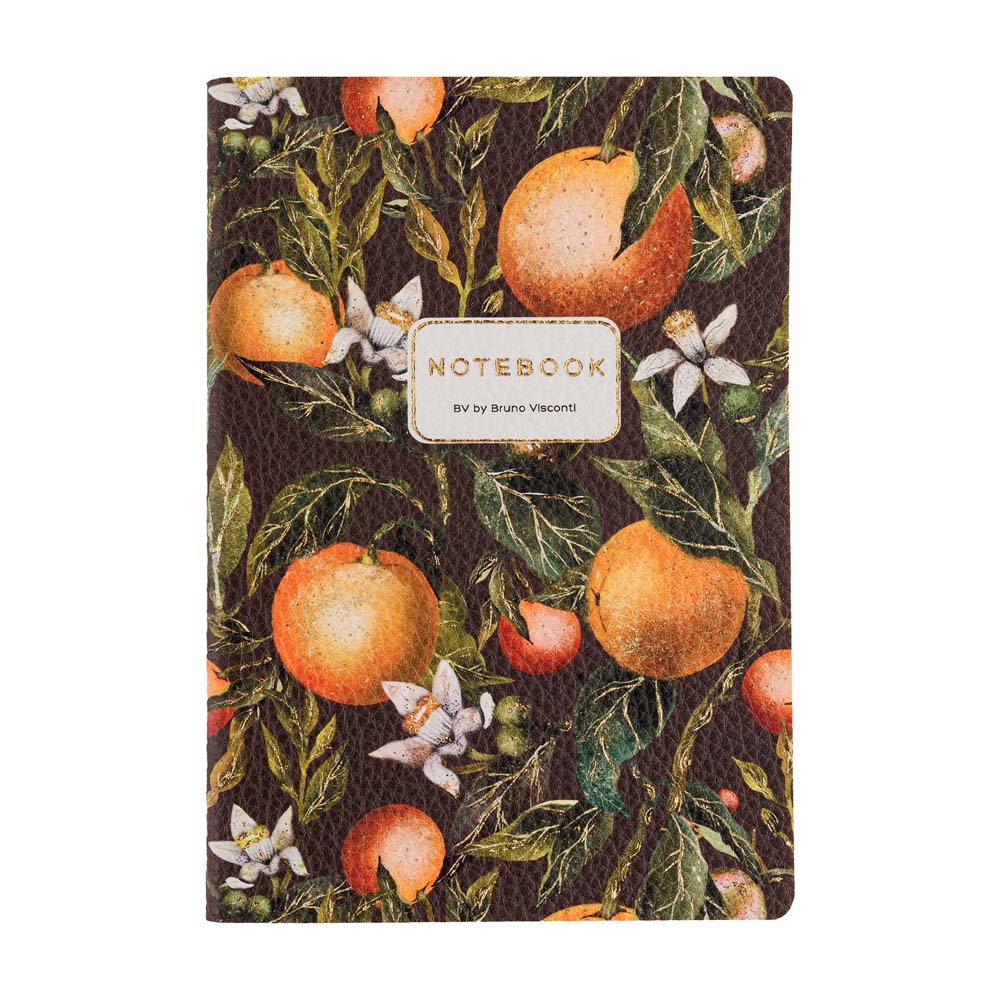 тетрадь 60л. кл. "flora.paradise.oranges" (bruno visconti) т/б,экокожа Тетрадь 60л. кл. "flora.paradise.oranges" (bruno visconti) т/б,экокожа