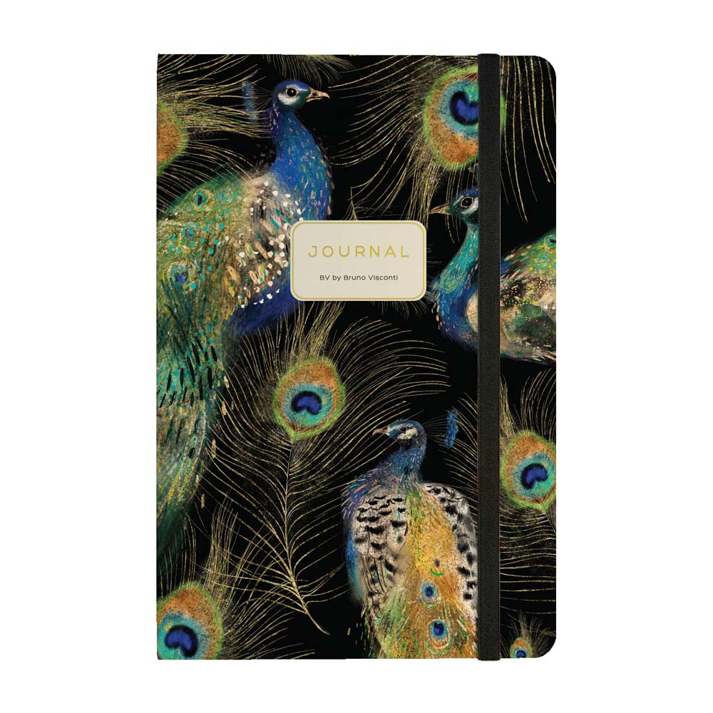 книжка записная а5 тв.обл. 100л. лин. "megapolis journal.fauna.павлины" (bruno visconti) резинка,асс-т Книжка записная а5 тв.обл. 100л. лин. "megapolis journal.fauna.павлины" (bruno visconti) резинка,асс-т