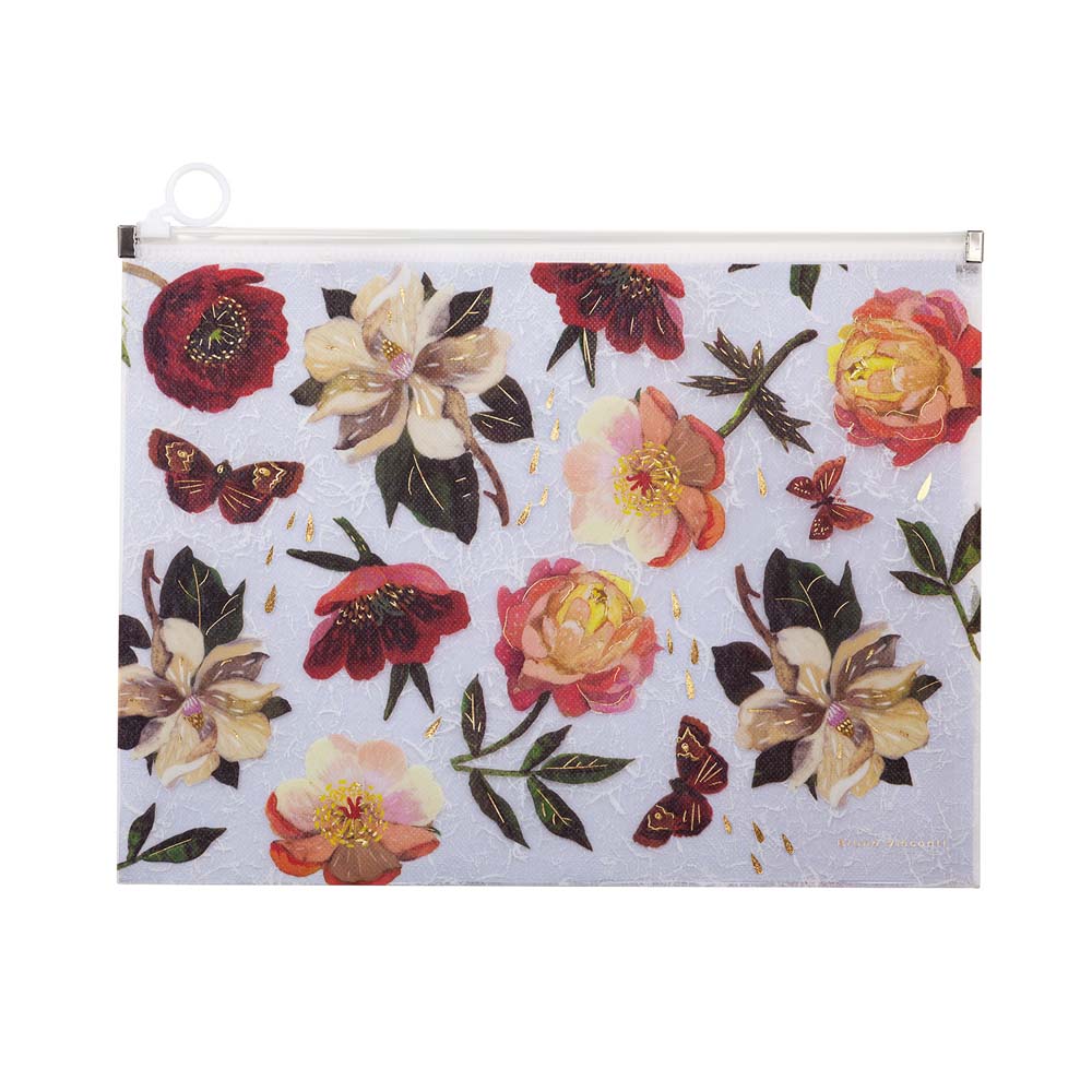 папка-конверт на молнии zip а4 180мкм bruno visconti "flora. пионы" с рис. Папка-конверт на молнии zip а4 180мкм bruno visconti "flora. пионы" с рис.