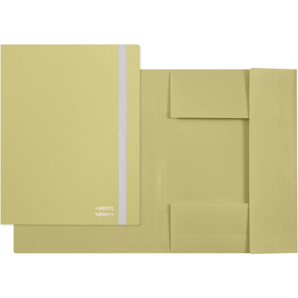 папка пласт. на резинке а4 650мкм devente "signature" оливковая Папка пласт. на резинке а4 650мкм devente "signature" оливковая