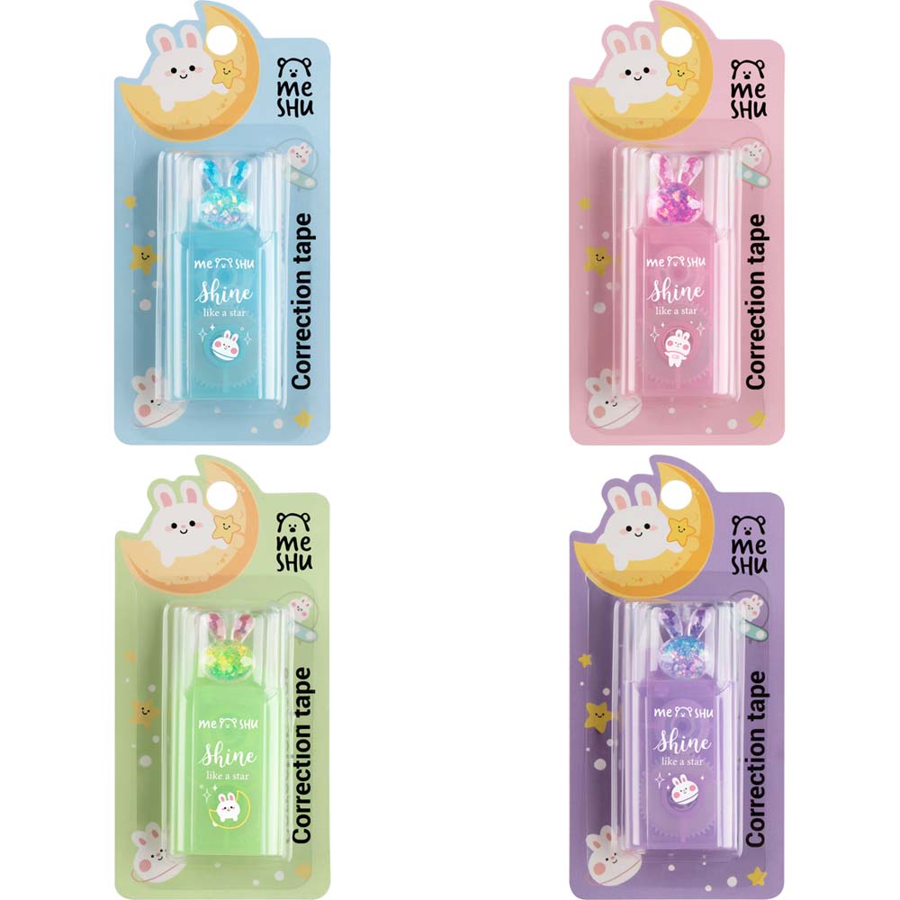 корректирующая лента meshu "shiny bunny" 5ммх6м асс-т Корректирующая лента meshu "shiny bunny" 5ммх6м асс-т